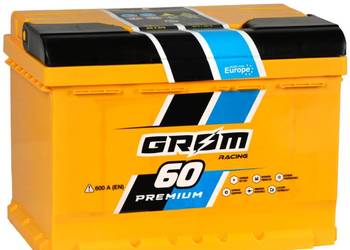 Akumulator 60Ah 600A Grom Racing L+ / P+ Akumulator 60Ah 600A Grom Racing L+ / P+