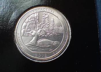 Stare monety 1/4 dolar 2018 P Voyageurs USA