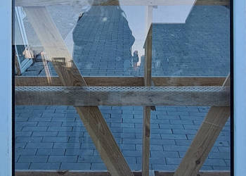 OKNA KacprzaK Witryna 114X131 FIX Używany PCV Plastikowy