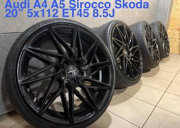 20 cali Audi A3 A4 A5 Golf 7 Octavia w205 5x112 ET45 8.5J felgi koła