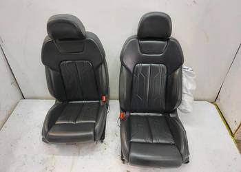 Audi Q8 E-TRON SUV fotele kanapa skórzane skóry czarne fotel lewy prawy 