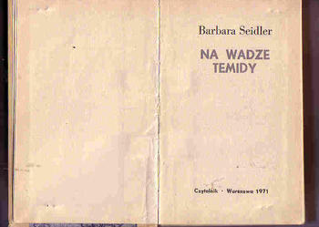 (3666) NA WADZE TEMIDY - BARBARA SEIDLER