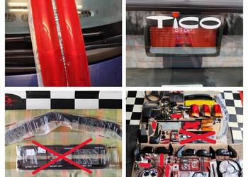 TICO części owiewka drzwi szyb przód blenda odblaski osłony słupki tył HEKO