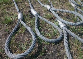 lina stalowa zakuta obustronnie fi 28, długa na 12 metrów