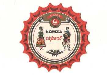 Łomża - podstawka do piwa. Nr. 1.