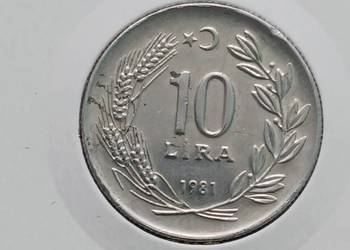 10 Lira Turcja 1981 r.