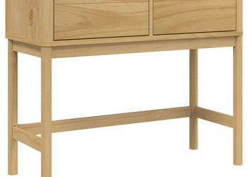 Stolik konsolowy FLORO woskowy brąz 895x365x73 cm sosnowy WM-374020