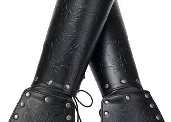 Rękawice skórzane HiiFeuer Viking Fenrir średniowieczna zbroja