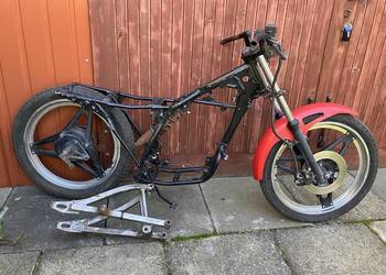 Honda MB5 - koła, zawieszenie, Yamaha DT50 - rama, wahacz