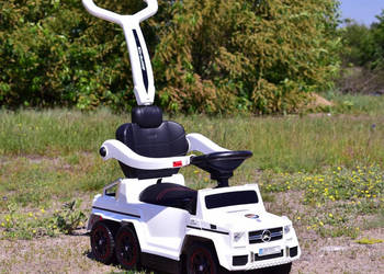 BAWIBUS.PL Autko na akumulator JEŹDZIK MERCEDES G63 AMG 6x6 pchacz biały