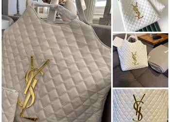 Torebka shoperka YSL biała