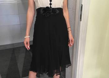 Nowa jedwabna elegancka midi sukienka Monnari M