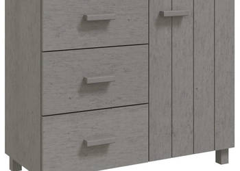 Szafka HAMAR jasnoszara 90x40x80 cm drewno sosnowe WM-340431