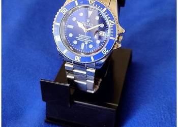 Męski Zegarek Diver Submariner 41 BlueDial Date Bransoleta Datownik Wysyłka
