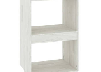 Regał na książki biały 40x35x71 cm lite drewno sosnowe WM-810840