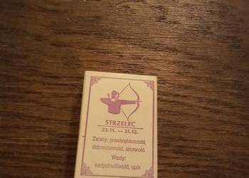 Pudełko zapałek znak zodiaku strzelec. PRL