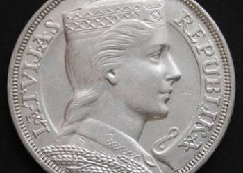 ŁOTWA 5 LATI 1931 - SREBRO