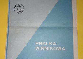 Sprzedam instrukcję obsługi pralki wirnikowej światowit