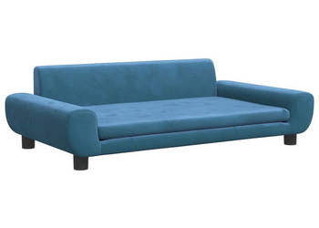 Sofa dla dzieci niebieska 100x54x33 cm aksamit WM-3196379