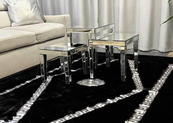 Stoliki w stylu Glamour, komplet x3