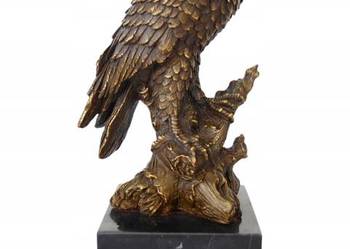 Figura z brązu ORZEŁ NA KONARZE piękna rzeźba