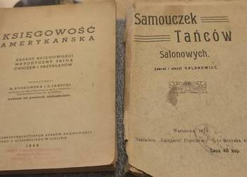 Dwie Stare książki "Księgowość " i Samouczek Tańca 1914 i 19