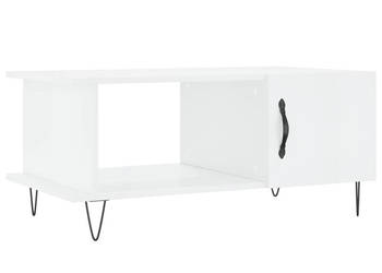 Stolik kawowy biały o wysokim połysku 90x50x40 cm WM-829486