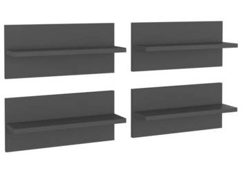 Półki ścienne 4 szt. szare 40x115x18 cm WM-807302