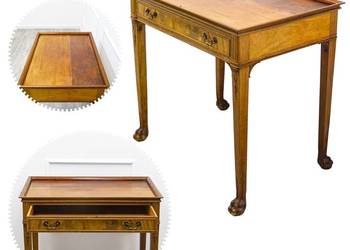 Toaletka VINTAGE KONSOLA stoliczek MAHOŃ Chippendale szuflada Antyk lata 40