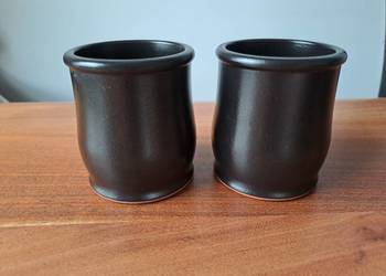 2 x Mini naczynie Pojemnik kamionkowy ceramiczny kamienny