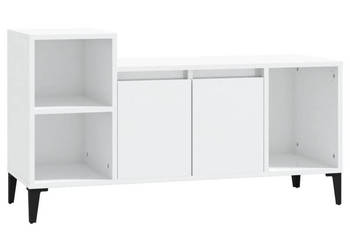Szafka pod TV wysoki połysk biała 100x35x55 cm WM-821182