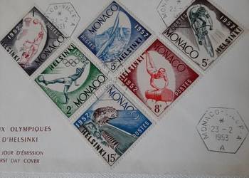Znaczki Monaco 1953