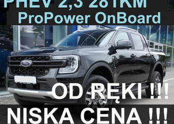 Ford Ranger 281KM PHEVPlug-in Wildtrak ProPowerOnBoard 6900W Kamera 360 Od…