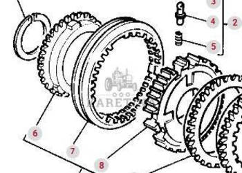 Massey Ferguson 3690 Pierścień Synchronizatora Synchronizator CZĘŚCI 36164…