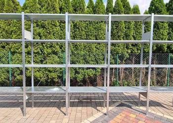 Regały magazynowe z demontażu 40gł x100x200-300cm wys ocynk