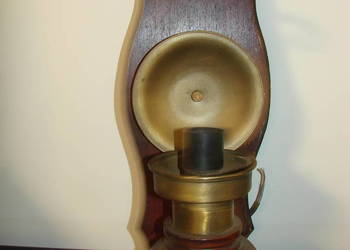 drewniany kinkiet PRL drewniany kinkiet PRL