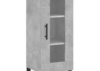 Szafka szarość betonu 345x34x90 cm materiał drewnopochodny WM-828824