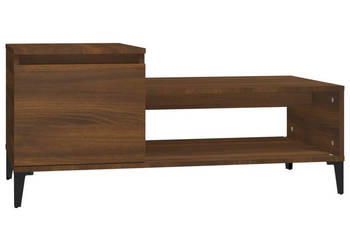 Stolik kawowy brązowy dąb100x50x45 cm materiał drewnopochodny WM-821139