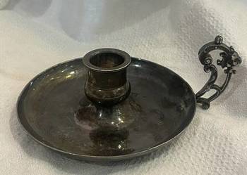 Świecznik / Lichtarz HEFRA MET – Metalowy, Barok / Rokoko, Vintage