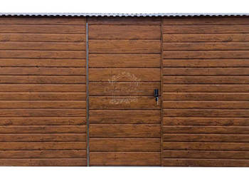 Schowek - Domek Ogrodowy 4x3m okno drewnopodobny spad w tył ID762