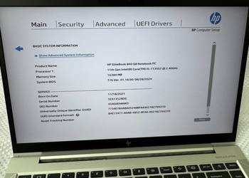 Laptop Elitebook HP 840 G8 i5-1135G7@2.4GHz, 16GB RAM, 256 SSD