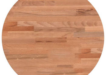 Blat do stolika Ø40x4 cm okrągły lite drewno bukowe WM-355942