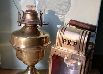 Stara konduktorska lampa karbdowa