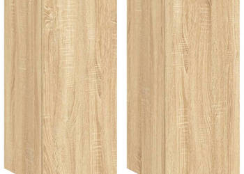 Ścienne szafki TV z LED 2 szt. dąb sonoma 305x35x70 cm WM-837237