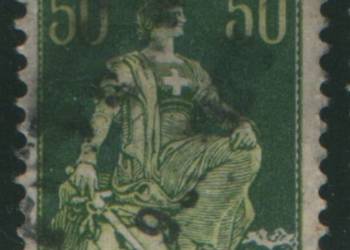 Zn. Szwajcaria Mi 107x  kas 1908