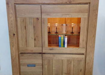 Nowa, drewniana witryna! Oświetlenie led. Habufa