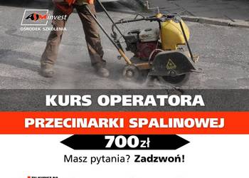 Kurs na przecinarki spalinowe do nawierzchni dróg, przecinarka spalinowa