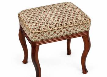 Stylowy Taboret Ludwikowski / Pufa do Toaletki – Klasyczna Elegancja