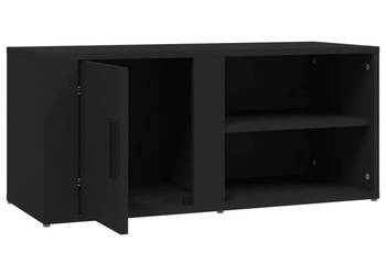 Szafki pod telewizor 2 szt. czarne 80x315x365 cm WM-819439