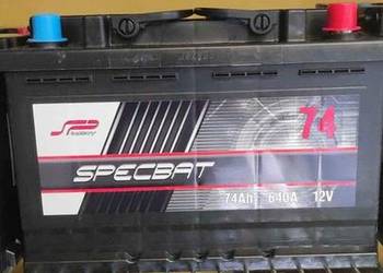 Akumulator 74Ah 640A SPECBAT PRAWY PLUS wysoki Akumulator 74Ah 640A SPECBAT PRAWY PLUS wysoki